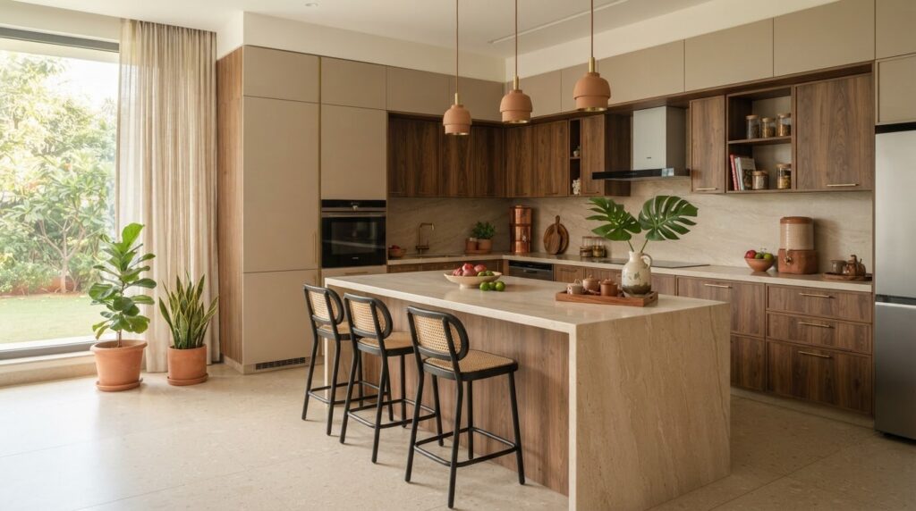 Luxury Modular Kitchen Interior - OrgoWood Furniture